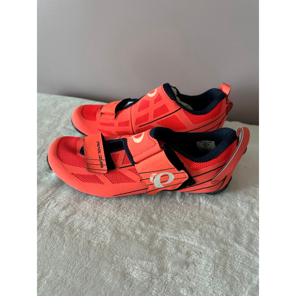 Women's Pearl Izumi W Tri Fly Select V6 Cycling Shoes Orange Black EUR 40 - Picture 3 of 7